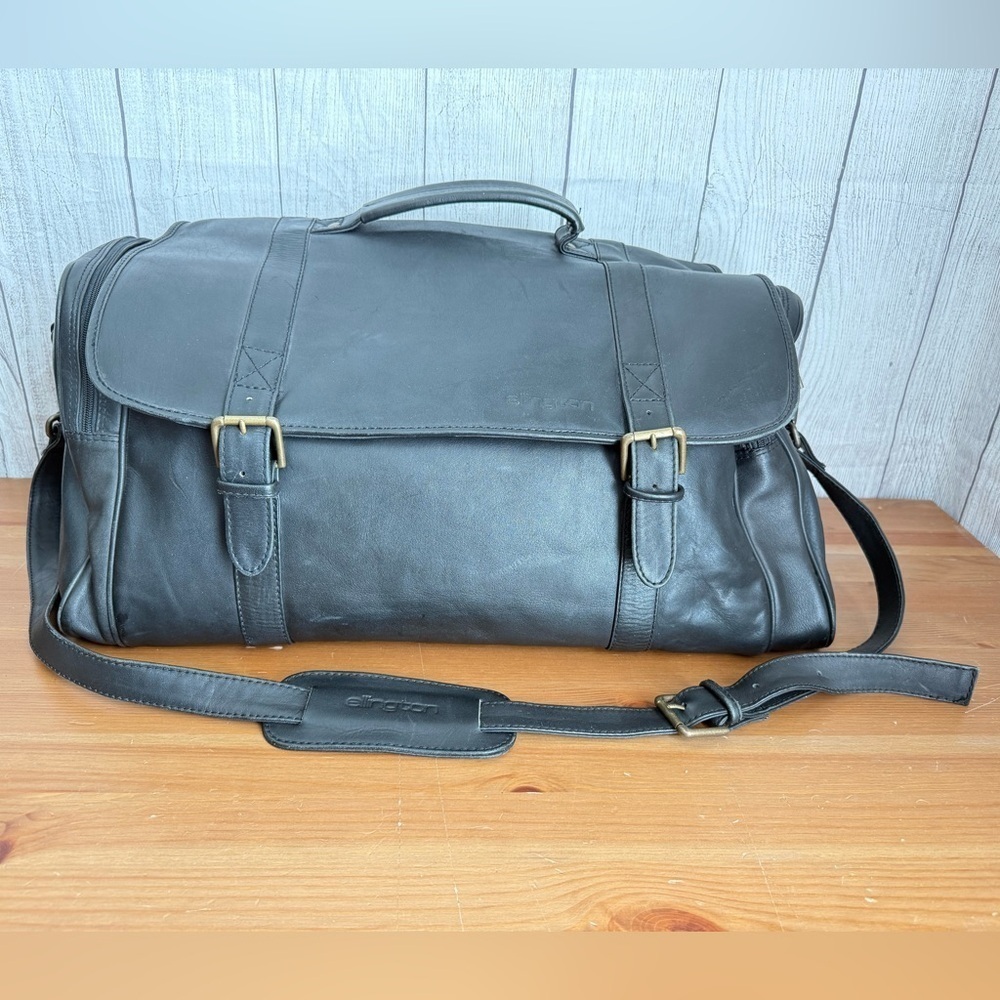 Vintage ELLINGTON The Original Rucksack  Company Italian Leather Duffle Bag